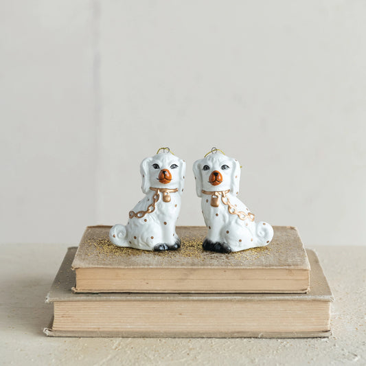 Ceramic Staffordshire Dog Ornament,2 Styles