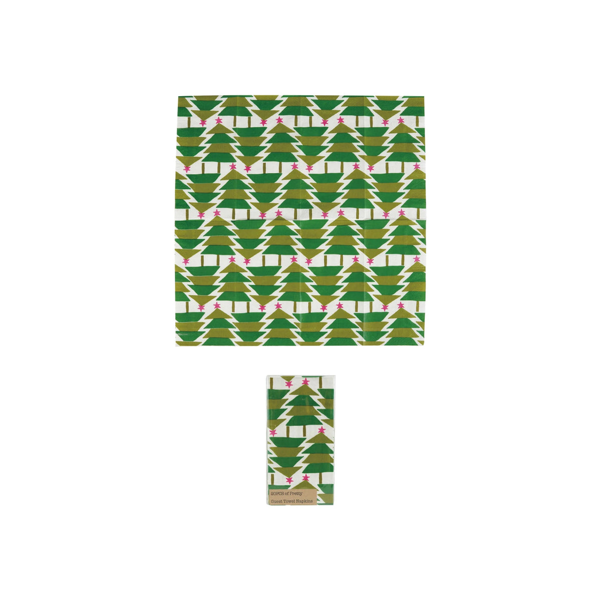 Paper Napkins with Tree Pattern