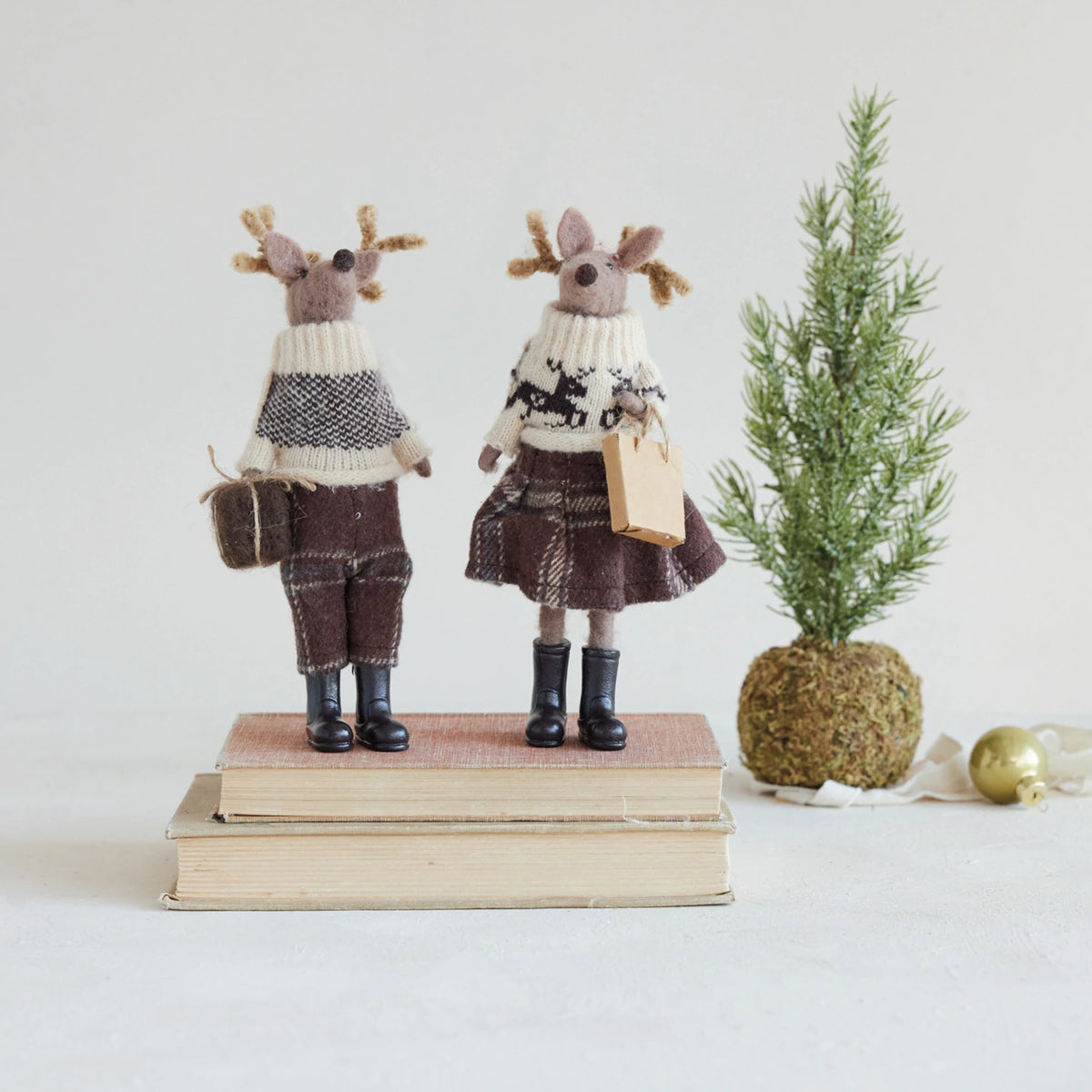 Wool Felt Deer, 2 Styles